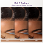 Glueless HD Lace Curly T-Part Lace Human Hair Wig - Ombre | 10"-28"