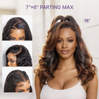 Glueless HD Lace Curly T-Part Lace Human Hair Wig - Ombre | 10"-28"