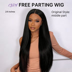 Glueless Straight T-Part Lace Human Hair Wig - Blonde Pre-Plucked | 10"-28"