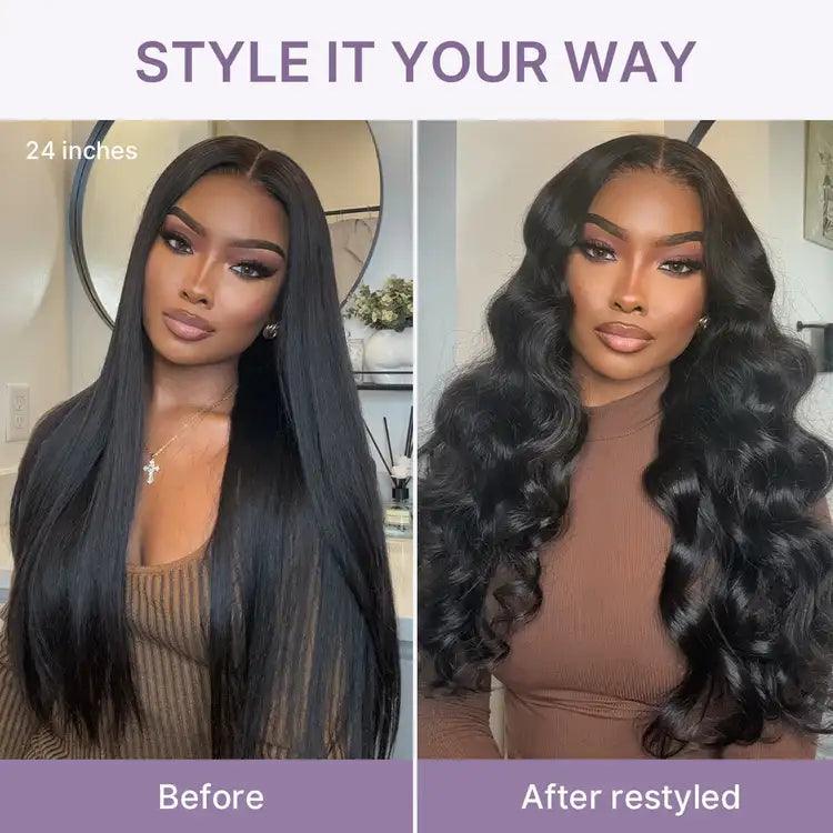 Glueless Straight T-Part Lace Human Hair Wig - Blonde Pre-Plucked | 10"-28"