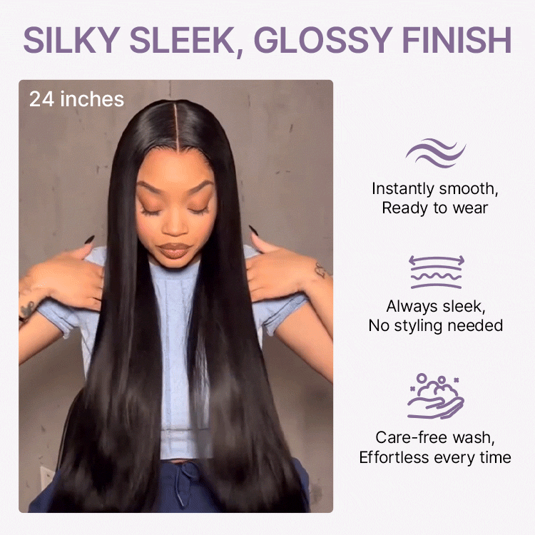 Glueless Straight T-Part Lace Human Hair Wig - Blonde Pre-Plucked | 10"-28"