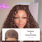 Glueless HD Lace Curly T-Part Lace Human Hair Wig - Red | 10"-28"