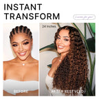 Glueless HD Lace Curly T-Part Lace Human Hair Wig - Red | 10"-28"