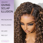 Glueless HD Lace Curly T-Part Lace Human Hair Wig - Red | 10"-28"