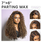 Glueless HD Lace Curly T-Part Lace Human Hair Wig - Red | 10"-28"