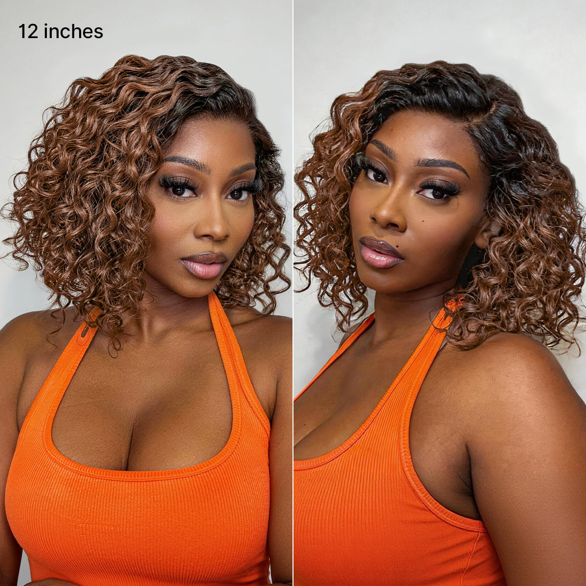Glueless HD Lace Bob T-Part Lace Human Hair Wig - Highlight | 8"-14"