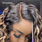 Glueless HD Lace Bob T-Part Lace Human Hair Wig - Highlight | 8"-14"