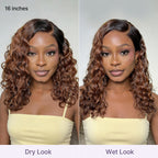 Glueless HD Lace Bob T-Part Lace Human Hair Wig - Ombre | 8"-14"