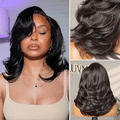 Glueless HD Lace Layered T-Part Lace Human Hair Wig - Red | 8"-14"