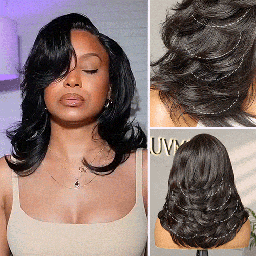 Glueless HD Lace Layered T-Part Lace Human Hair Wig - Red | 8"-14"