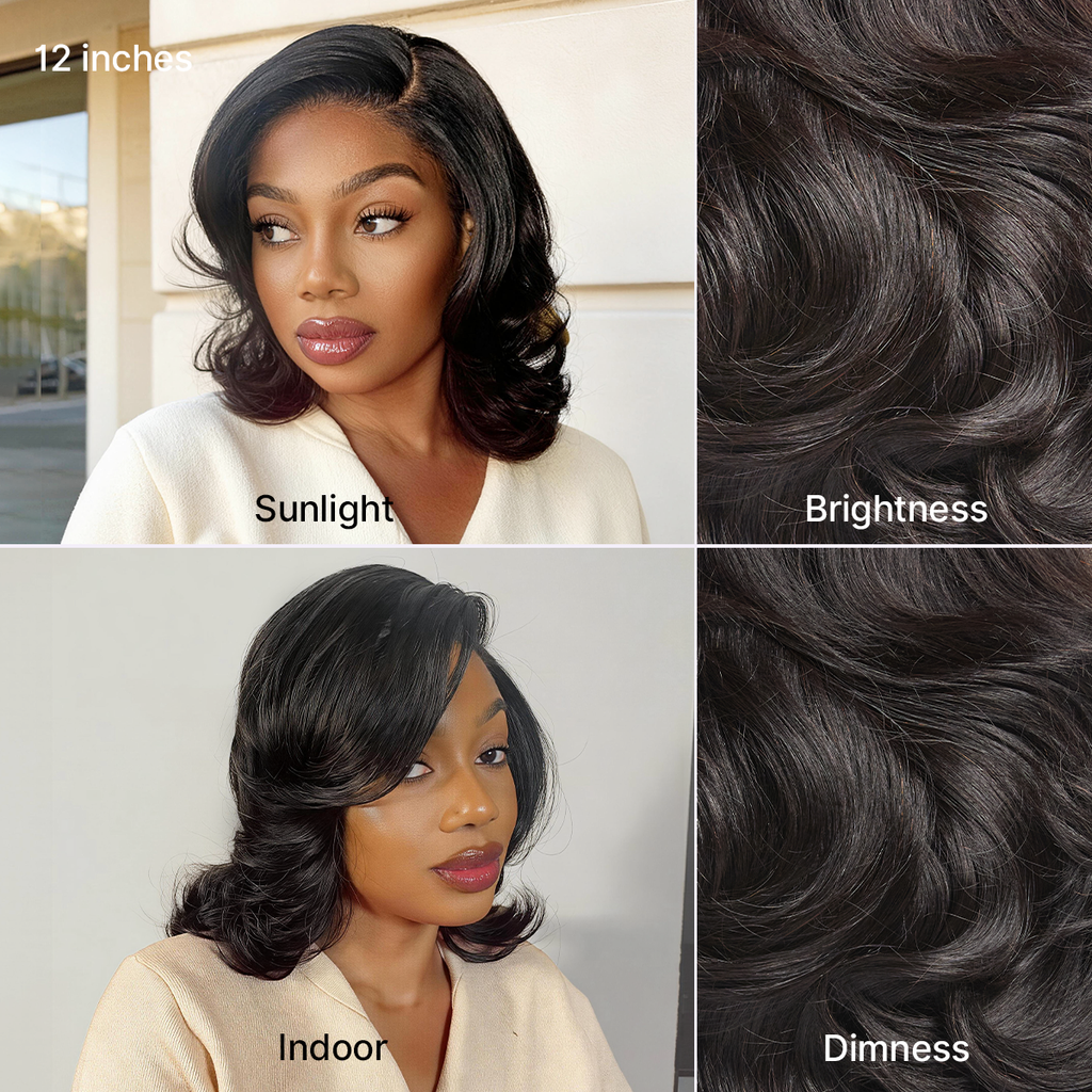 Glueless HD Lace Layered T-Part Lace Human Hair Wig - Red | 8"-14"