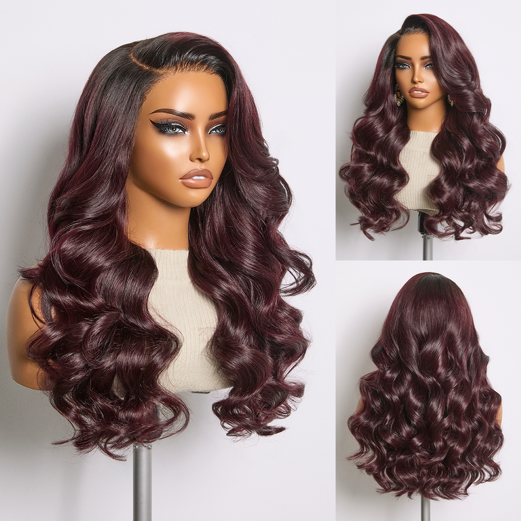 Glueless HD Lace Body Wave T-Part Lace Human Hair Wig 250% Density | 10"-28"