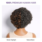 Glueless HD Lace Pixie T-Part Lace Human Hair Wig - Grey | 8"-14"