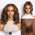 Glueless HD Lace Curly T-Part Lace Human Hair Wig - Ombre | 10"-28"