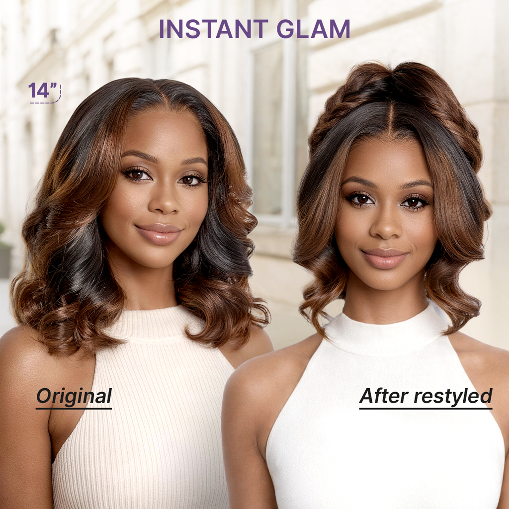Glueless HD Lace Curly T-Part Lace Human Hair Wig | 10"-28"