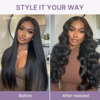 Glueless Straight T-Part Lace Human Hair Wig - Blonde | 10"-28"