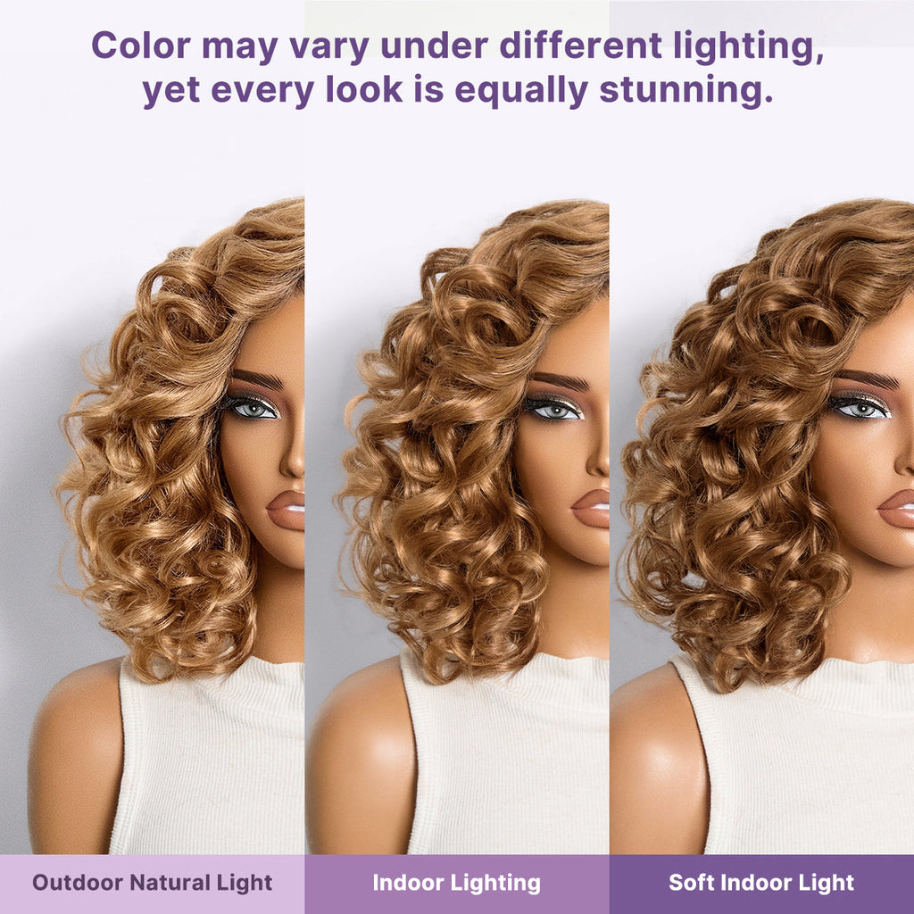 Glueless HD Lace Loose Wave T-Part Lace Human Hair Wig - Ombre | 10"-28"