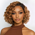 Glueless HD Lace Loose Wave T-Part Lace Human Hair Wig - Ombre | 10"-28"