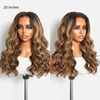 Glueless HD Lace Loose Wave T-Part Lace Human Hair Wig - Highlight 180% Density | 10"-28"