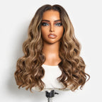 Glueless HD Lace Loose Wave T-Part Lace Human Hair Wig - Highlight 180% Density | 10"-28"