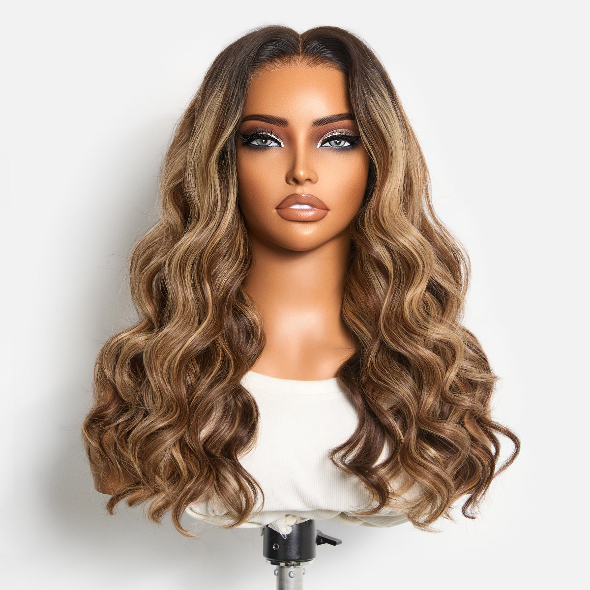 Glueless HD Lace Loose Wave T-Part Lace Human Hair Wig - Highlight 180% Density | 10"-28"