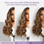 Glueless HD Lace Loose Wave T-Part Lace Human Hair Wig - Highlight 180% Density | 10"-28"