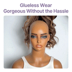 Glueless HD Lace Loose Wave T-Part Lace Human Hair Wig - Highlight 180% Density | 10"-28"