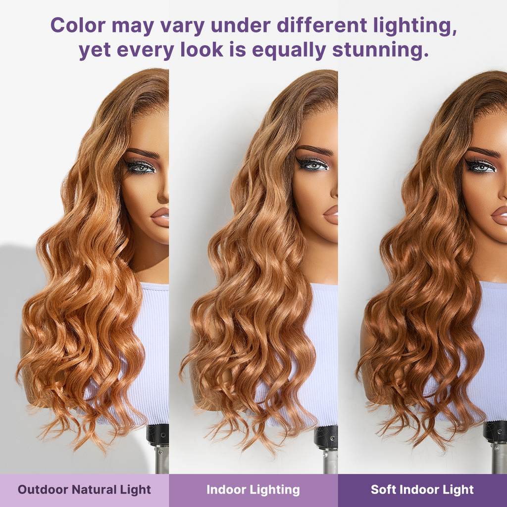 Glueless HD Lace Loose Wave T-Part Lace Human Hair Wig - Red 180% Density | 10"-28"
