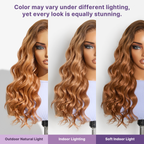 Glueless HD Lace Loose Wave T-Part Lace Human Hair Wig - Red 180% Density | 10"-28"