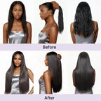Kinky Straight Human Hair Wig with Bangs | 10"-28"