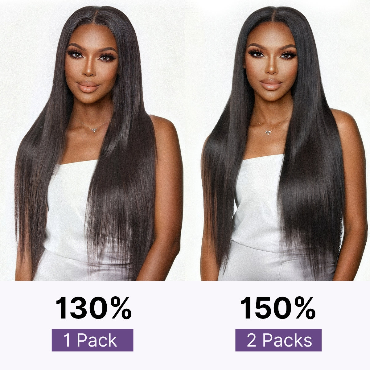 Kinky Straight Human Hair Wig with Bangs | 10"-28"