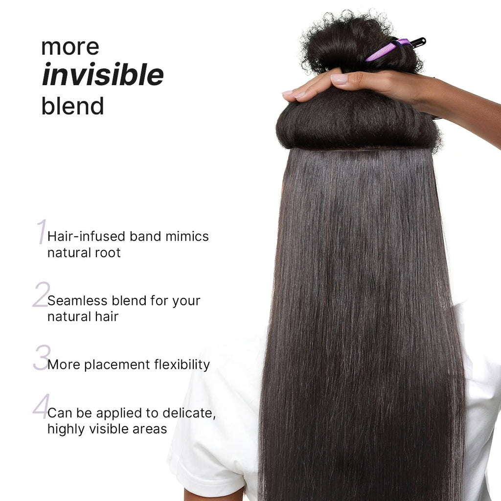 Kinky Straight Human Hair Wig with Bangs | 10"-28"