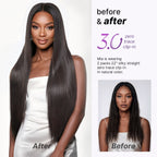 Kinky Straight Human Hair Wig with Bangs | 10"-28"