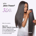Kinky Straight Human Hair Wig with Bangs | 10"-28"
