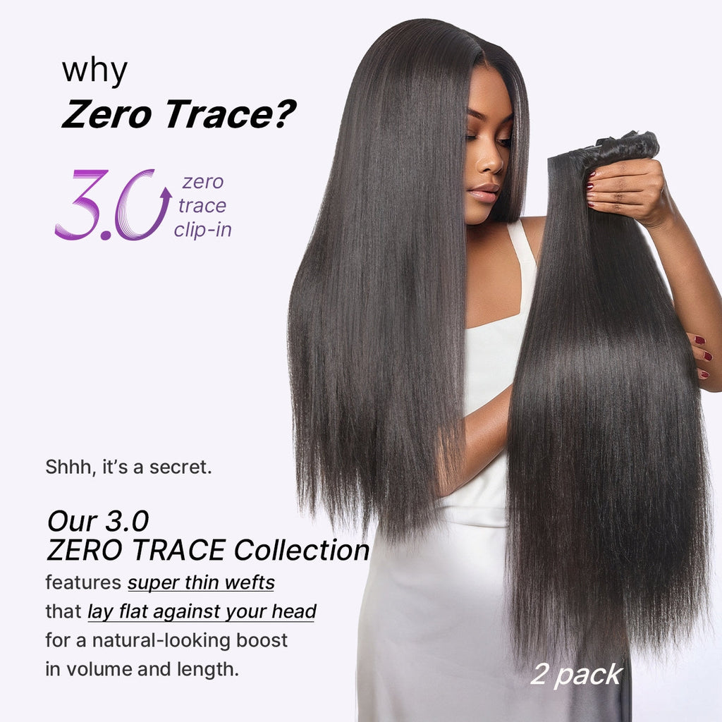 Kinky Straight Human Hair Wig with Bangs | 10"-28"