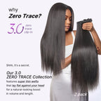 Kinky Straight Human Hair Wig with Bangs | 10"-28"