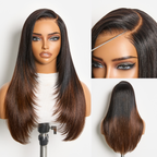 Glueless HD Lace Layered T-Part Lace Human Hair Wig - Red 180% Density | 10"-28"