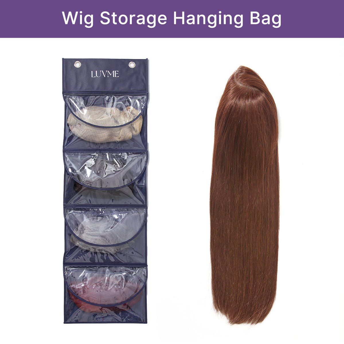 Body Wave Human Hair Wig - Purple | 10"-28"