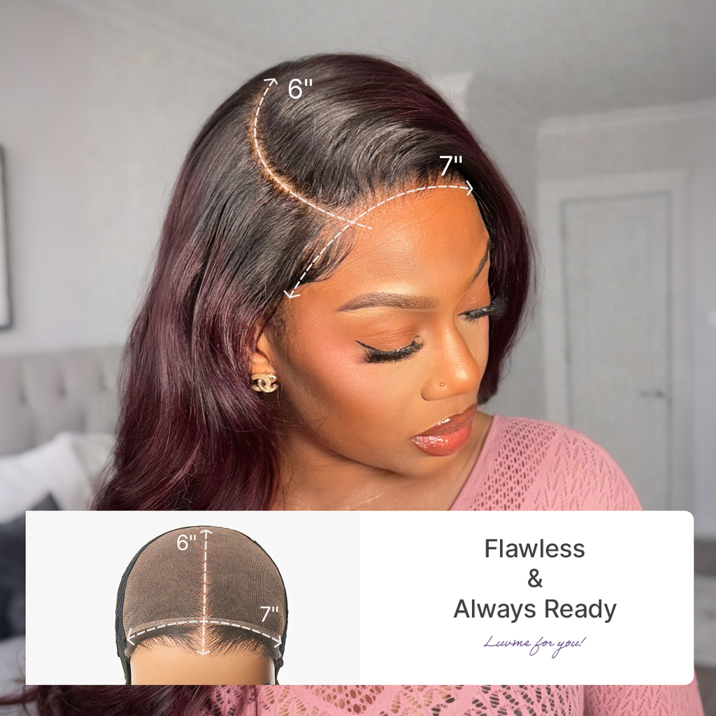 Glueless HD Lace Water Wave T-Part Lace Human Hair Wig - Ombre 180% Density | 10"-28"