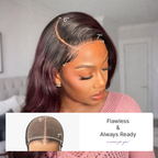Glueless HD Lace Water Wave T-Part Lace Human Hair Wig - Ombre 180% Density | 10"-28"