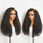 Glueless HD Lace Kinky Straight T-Part Lace Human Hair Wig - Grey | 10"-28"