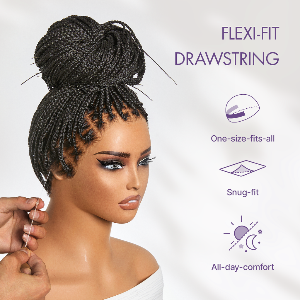 HD Lace Braided T-Part Lace Human Hair Wig | 10"-28"
