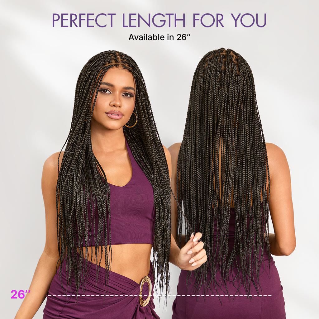 HD Lace Braided T-Part Lace Human Hair Wig | 10"-28"