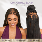 HD Lace Braided T-Part Lace Human Hair Wig | 10"-28"