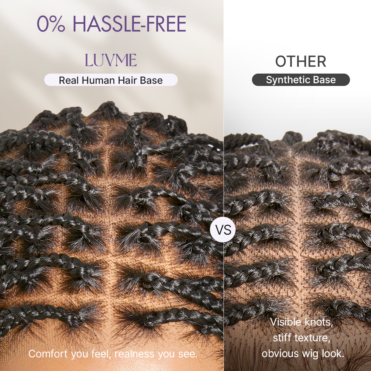 HD Lace Braided T-Part Lace Human Hair Wig | 10"-28"