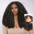 Glueless Curly V-Part Human Hair Wig 180% Density | 10"-28"