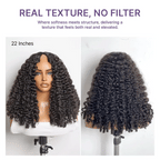 Glueless Curly V-Part Human Hair Wig 180% Density | 10"-28"