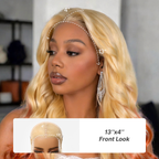 Glueless HD Lace Loose Wave T-Part Lace Human Hair Wig - Red | 10"-28"