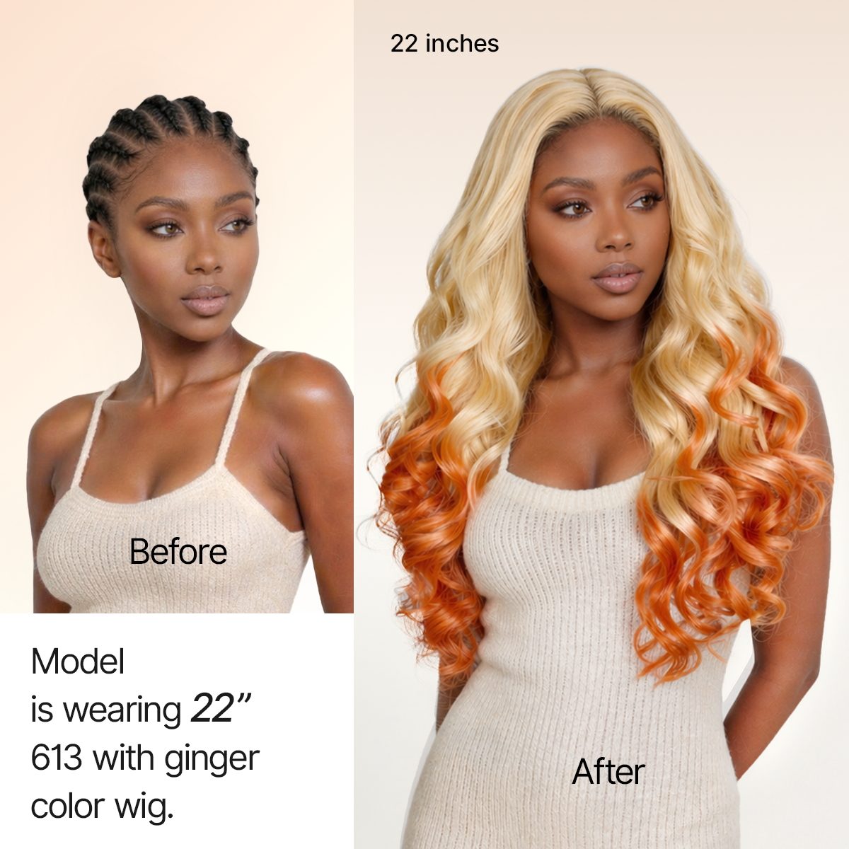 Glueless HD Lace Loose Wave T-Part Lace Human Hair Wig - Red | 10"-28"