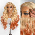 Glueless HD Lace Loose Wave T-Part Lace Human Hair Wig - Red | 10"-28"